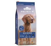 Dehner Comida Seca para Perros Maxi Senior, Pato y Cordero con Patata, 12,5 kg