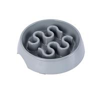Dehner Cuenco de melamina para Perros, diámetro 5,5 x 25 cm, Color Gris