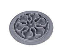 Dehner Cuenco de Silicona para Perros y Gatos, diámetro de 24 cm, Altura de 2 cm, Color Gris