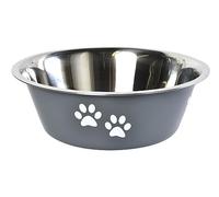 Dehner Cuenco para Perros y Gatos, Aprox. 8 x 17 x 23,5 cm, 2020 ml, Acero Inoxidable, Color Gris