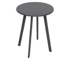 Dehner Lian - Mesa de café (40 cm Aprox., Altura 50 cm Aprox., Acero con Recubrimiento en Polvo, Color Gris