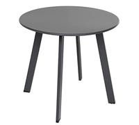 Dehner Lian - Mesa de café (50 cm Aprox., Altura 45 cm Aprox., Acero con Recubrimiento en Polvo, Color Gris
