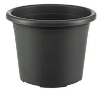 Dehner Maceta Cylindro Resistente a Las heladas/Resistente a los Rayos UV/Resistente a la Intemperie, Maceta reciclada, diámetro Aprox. 40 cm, Altura 29 cm, plástico, Antracita