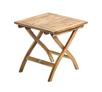 Dehner Mesa Plegable Macao, Aprox. 50 x 50 x 50 cm, de Madera de Acacia certificada FSC®, Color Natural