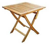 Dehner Mesa Plegable Macao, Aprox. 72 x 70 x 70 cm, de Madera de Acacia certificada FSC®, Color Natural