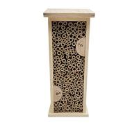 Dehner Natura Felica Hotel para Insectos sostenible, casa de Insectos para Abejas Silvestres, Aprox. 14 x 35,5 11,5 cm, Madera de Pino certificada FSC®, Color Natural