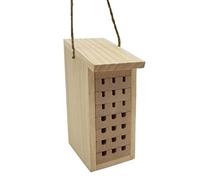 Dehner Natura - Hotel para Insectos Zermatt, Aprox. 8 x 19,5 x 12,5 cm, Madera de Pino/bambú, Natural