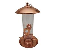 Dehner Natura Manon - Comedero para Aves Silvestres (diámetro 16 cm, Altura 30 cm, Metal/plástico), Color Cobre