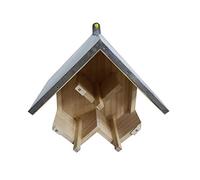 Dehner Natura - Mariposa de maní para pájaros Silvestres, Aprox. 24 x 16 x 16 cm, Madera de Pino/Metal, Natural, 15 ml (Paquete de 1)