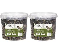 Dehner Natura Premium - Alimento para Aves Silvestres para Todo el año, Rico en proteínas, Alto en energía, alimento para Aves Silvestres, en Cubo, 3 kg (5 l) (Paquete de 2)