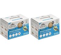 Dehner Natura Premium Bola de Masa sin Red, alimento para Aves Silvestres Durante Todo el año, Rico en proteínas y energético, alimento para Aves Silvestres, 30 Unidades de 90 g (2,7 kg), cartón de