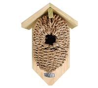 Dehner Natura Premium - Bolsa para Nido de Aves Silvestres (3,5 cm de diámetro, 26 x 14 x 10 cm, Madera Natural)