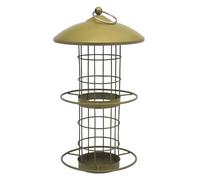 Dehner Natura Premium Camille - Columna de alimentación para 5 Bolas de carbonero, estación de alimentación para Aves Silvestres Resistente a la Intemperie y Colgante, Aprox. 30 x 16 x 16 cm, Metal,