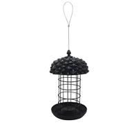 Dehner Natura Premium Louise - Columna de alimentación para 12 Bolas de carbonero, estación de alimentación para Aves Silvestres Resistente a la Intemperie y Colgante, Aprox. 30 x 18 x 18 cm, Metal,