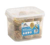 Dehner Natura Wild pájaro Forro, Fortuna de Sebo, 21 Unidades (5.3 kg) | Grandes albóndigas, alimento para aves silvestres durante todo el año, rico en proteínas / rico en energía