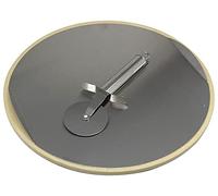 Dehner Piedra para pizza (33 cm, acero inoxidable), color plateado