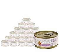 Dehner Premium Lovely Gato Forro Adult, complemento Forro, gallinas Pecho y Atún con Arroz, 24 x 70 g (1680 g)
