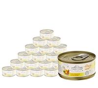 Dehner Premium Lovely Gato Forro Adult, complemento Forro, gallinas Pecho y Queso con Arroz, 24 x 70 g (1680 g)