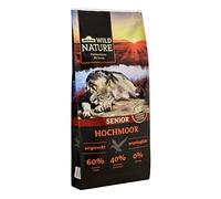 Dehner Wild Nature Alimento seco para perros Senior Bergweide | sin cereales | comida natural para perros con pato | alimento seco premium | para perros sensibles y mayores | alto contenido de carne |