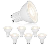 Dehobo Bombillas LED GU10, Bombilla de 6 W 480 Lumen (equivalente a 60 W) para lámparas GU10, Blanco Neutro 4000 K, Adecuada para Salón, Dormitorio, Cocina, No Regulable, Paquete de 6