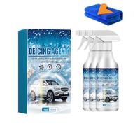 DeIcer for Car Windshield Defroster, Ice Remover & Snow Melting Spray 60ml, Winter Car Essentials for Quick Frost and Ice Removal (3pcs)