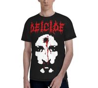 Deicide Band Band T Shirt Boy's Fashion Round Neck T-Shirts Summer Short Sleeve tee(Small)