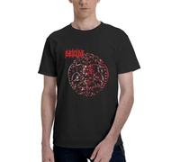 Deicide Band T Shirt Mens Fashion Round Neck T-Shirts Summer Short Sleeve tee Black(Medium)