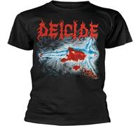 Deicide Once Upon The Cross - Camiseta para hombre, Negro, L