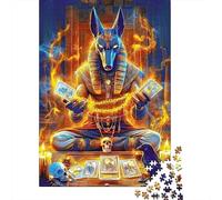 Deidad Egipcia Sacerdote Enmascarado Zorro Puzzle de 1000 Piezas Papel para Adultos Escena Tarot Regalo 38x26cm/1000pcs