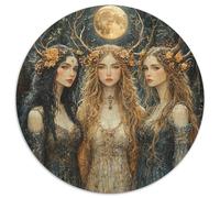 Deidades Antiguas Tres diosas de la Luna Rompecabezas Puzzle,1000pcs (67.5x67.5cm) Adulto Juego EduGatoivo Decoración del Hogar