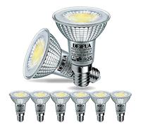 DEIFUA E14 Bombilla LED Blanco frio 5000K 740 Lúmenes 6W Equivalente 75W Halógena, Caja de 6 unidades, AC 230V Sin Parpadeo Foco PAR16, R50 Lámpara Reflectora Ángulo de haz de 38°, No Regulable