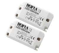 DEIFUA Transformador LED AC 230V a DC 12V 850mA 10W, Para drive de Menos de 10W MR11 G4 MR16 GU5.3 Bombillas LED y Tiras de Luz LED, Adaptador de Lámpara LED, Mini Controlador Alimentación, Pack de 2