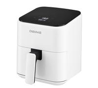 DEIME Air Fryer 2.5 Qt, Small Airfryer Digital Space Saving Compact, Bake, Reheat, Roasts for Quick Easy Meals, Mini Compact & Quiet, Nonstick & Dishwasher Safe Basket(White)