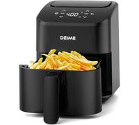 DEIME Freidora de aire 2,5 L, pequeña freidora digital compacta para ahorrar espacio, cocinar, calentar, asar para comidas rápidas y fáciles, mini compacta y silenciosa, antiadherente