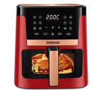 DEIME freidora de aire air fryer 7L, 1800W, 12 menús, ventana visible