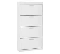 DEINE TANTE EMMA 33-074-17 Zapatero Rojo con 4 Solapas Doble Rodillo Extragrande 84 cm Blanco