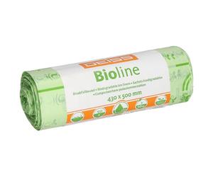 Deiss Bolsas de basura orgánicas, 18 L, compostables, 500 unidades