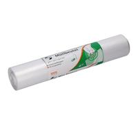 DEISS FIRST PLUS bolsas de basuras transparentes, 60 litros, 50 bolsas | Sacos ideales para residuos ligeros de oficinas, cocinas, limpieza de edificios o zonas sanitarias