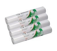 Deiss First Plus LDPE 1A 60 l Bolsas transparentes 50 piezas/rollo 39001 (Paquete de 4)