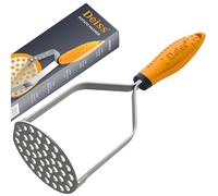 Deiss PRO Pasapurés de acero inoxidable resistente con mango de goma anti resbalante y cómodo de sujetar - Pasapurés manual de para triturar sin esfuerzo