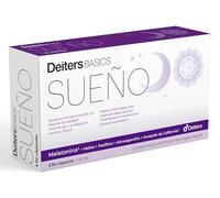 DEITERS - Basics Sueño 30 Cápsulas, Melatonina con Pasiflora, Ashwagandha y Melisa, Ayuda a Dormir Bien, Inductor del Sueño Natural, Relajación Física y Mental