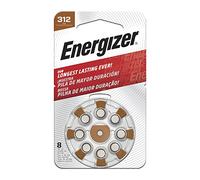 DEITERS - Energizer Pilas 8 Unidades, Tamaño 312 para Audífonos, Pilas de Botón, para Amplificador Auditivo, con Tecnología PowerSeal, Sonido Consistente, Alta Duración