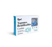 DEITERS - Eps! Tapones de Oídos con Cordón 2 Unidades, Tapones Reutilizables y Moldeables, Para Dormir , para Natación, Protector Oídos, Aislante Acústico, Cancelación de Ruido, Reutilizables