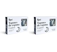 DEITERS - Eps! Tapones de Oídos Espuma Comfort 6 Unidades, Tapones Reutilizables y Moldeables, Protege del Ruido, para Dormir Bien, Cancelación de Ruido, contra Ruidos Fuertes, Protección Auditiva