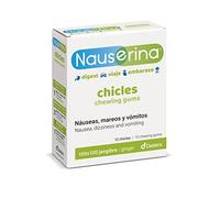 DEITERS - Nauserina Jengibre 12 Chicles, Complemento Alimenticio, Chicles para Embarazadas y para Viajes, Chicles para Nauseas, Mareo y Vómitos, Chicles Digestivos