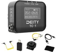 Deity Caja de código de Tiempo inalámbrica TC-1 con Cable BNC, Radio de 2.4 G, precisión de código de Tiempo 0.5 ppm, 8 Canales, Bluetooth 5.0, Rango máximo de 250 pies, Compatible con generador de