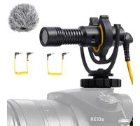 Deity Micrófonos V-Mic D4 Duo Micrófono de Escopeta de Doble cápsula para Montaje en cámara, Patrones de captación cardioide Dual, Plug and Play, con Rycote Lyre Shockmount para DSLR, videocámaras,