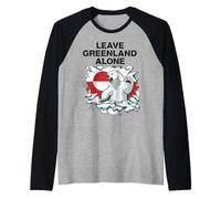 Deja a Groenlandia en Paz Camiseta Manga Raglan