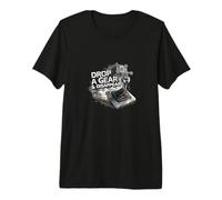Deja Caer un Engranaje y Desaparecer: Cabezal de transmisión Manual del Coche Camiseta Premium
