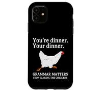 Deja de asustar a los Pollos Gramática Inglés Divertido Profesor Carcasa para iPhone 11